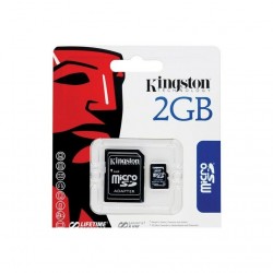 Kingstone 2 GB MicroSD Scheda di Memoria con Adattatore SD