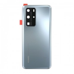 BACKCOVER HUAWEI P40 PRO SILVER FROST+VETRO CAM