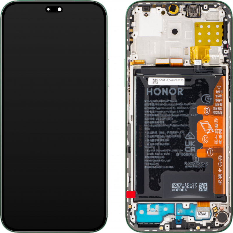 LCD ORIGINALE HUAWEI HONOR X8c NERO 0235AMXP