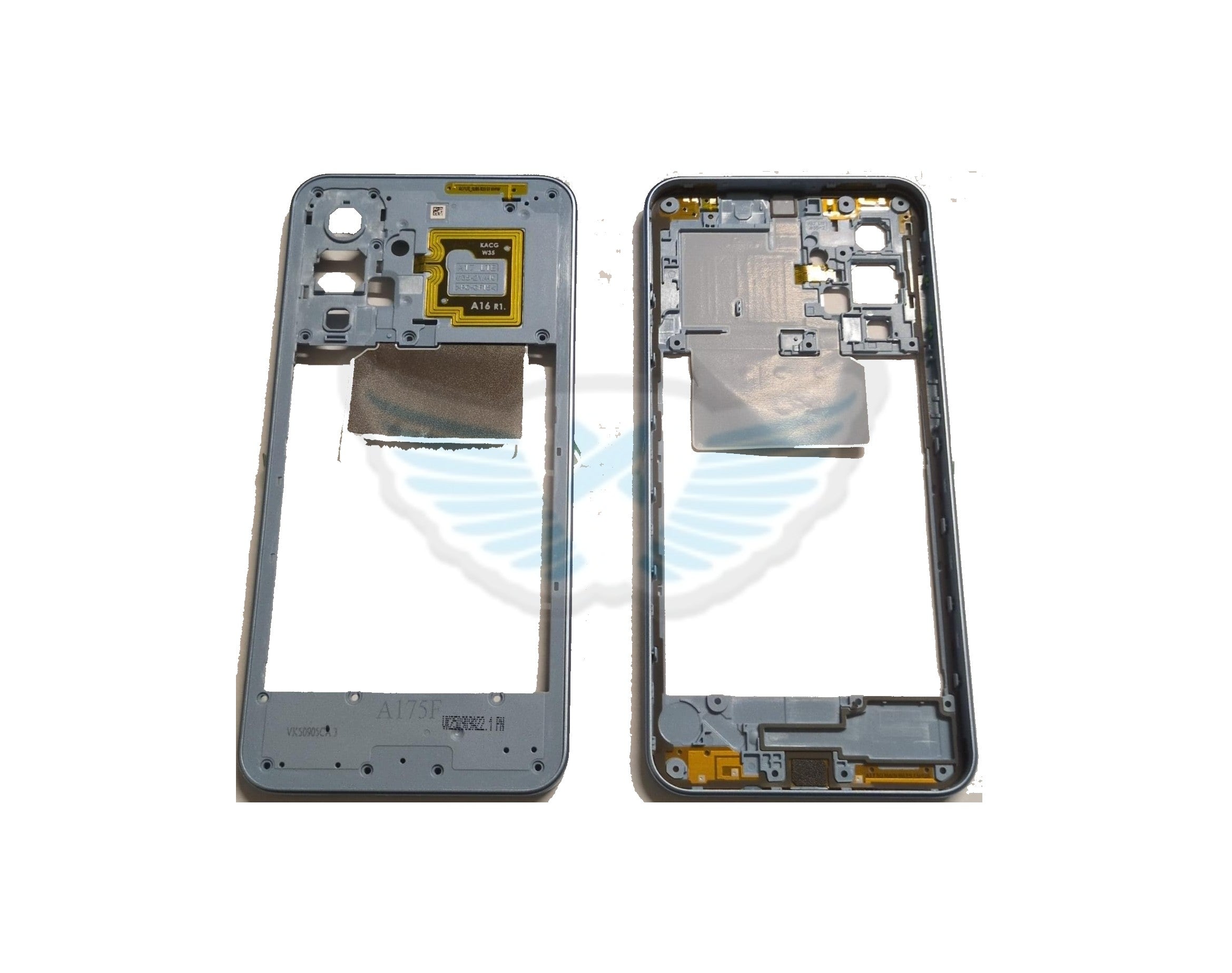 FRAME MIDDLE SAMSUNG A175 A17 4G LIGHT BLUE ORIGINALE GH98-50512C