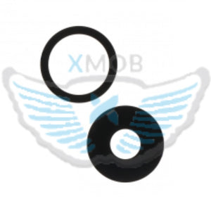 VETRO CAM POSTERIORE IPHONE 15 / 15 PLUS NERO SENZA CORNICE (COPPIA)