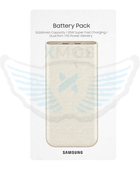 POWERBANK ORIGINALE SAMSUNG EB-P3400XUEGEU DUAL PORT 25W  10000mAh BEIGE (BLISTERATO)
