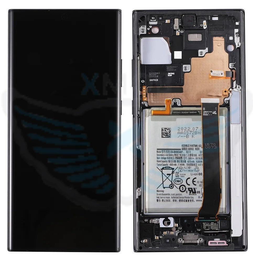 LCD SAMSUNG SM-N986 NOTE 20 ULTRA NERO + BATTERIA GH82-31510A