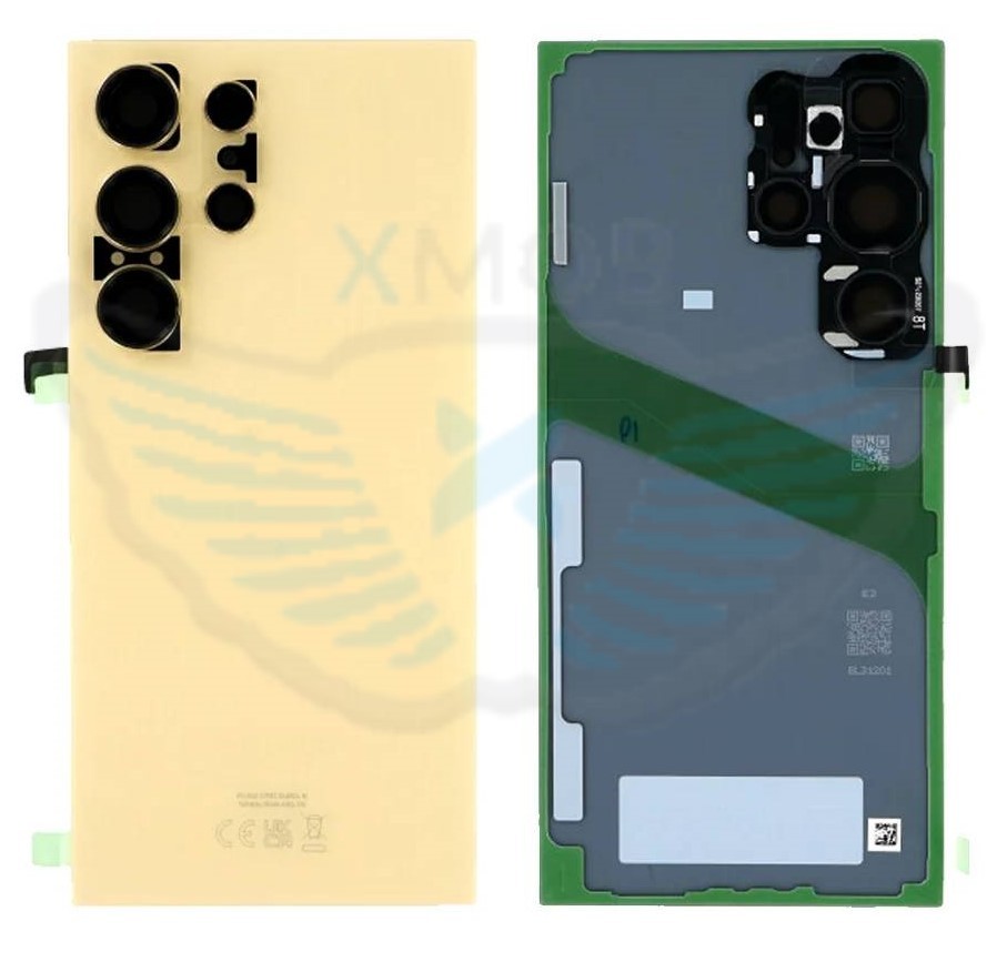 BACKCOVER SAMSUNG S928 S24 ULTRA TITANIUM YELLOW ORIGINALE GH82-33349C