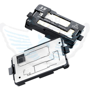 QIANLI 8 IN 1 RACK DI PROVA A STRATI DI SCHEDA MADRE + STENCIL REBALLING PER APPLE IPHONE 15 / 15 PLUS / 15 PRO / 15 PRO MAX