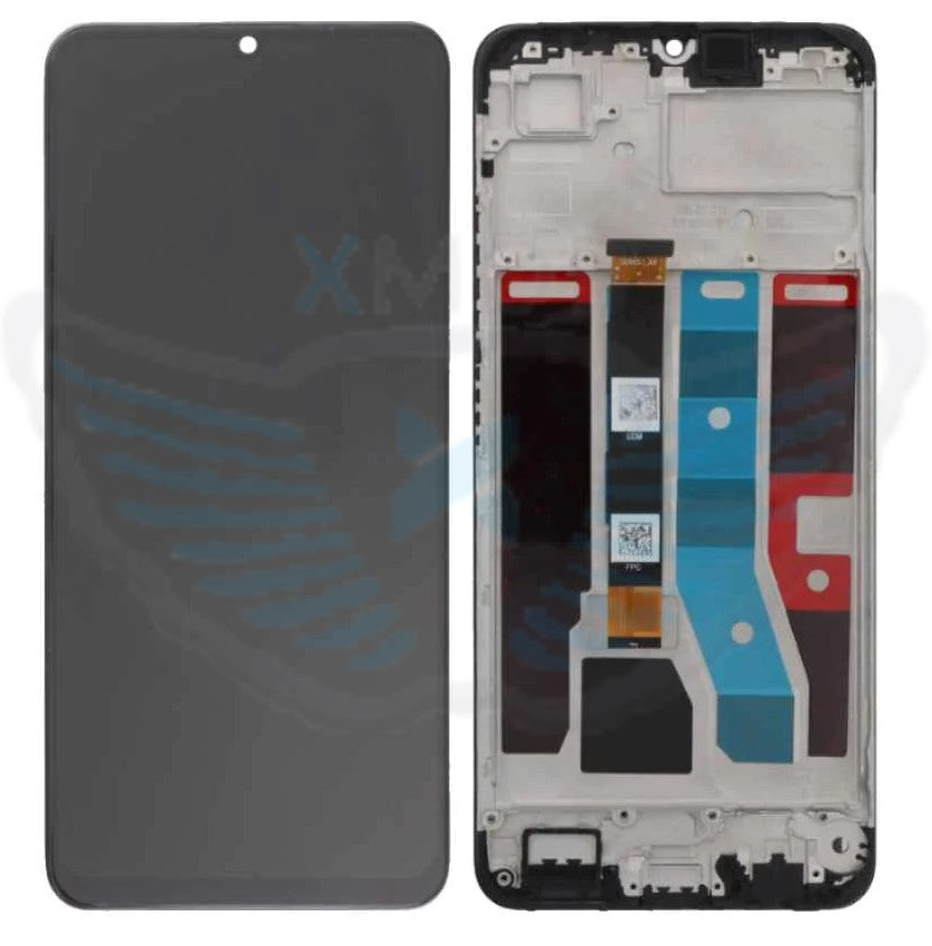 LCD COMPLETO ORIGINALE REALME C53 NERO W/F 621029000039