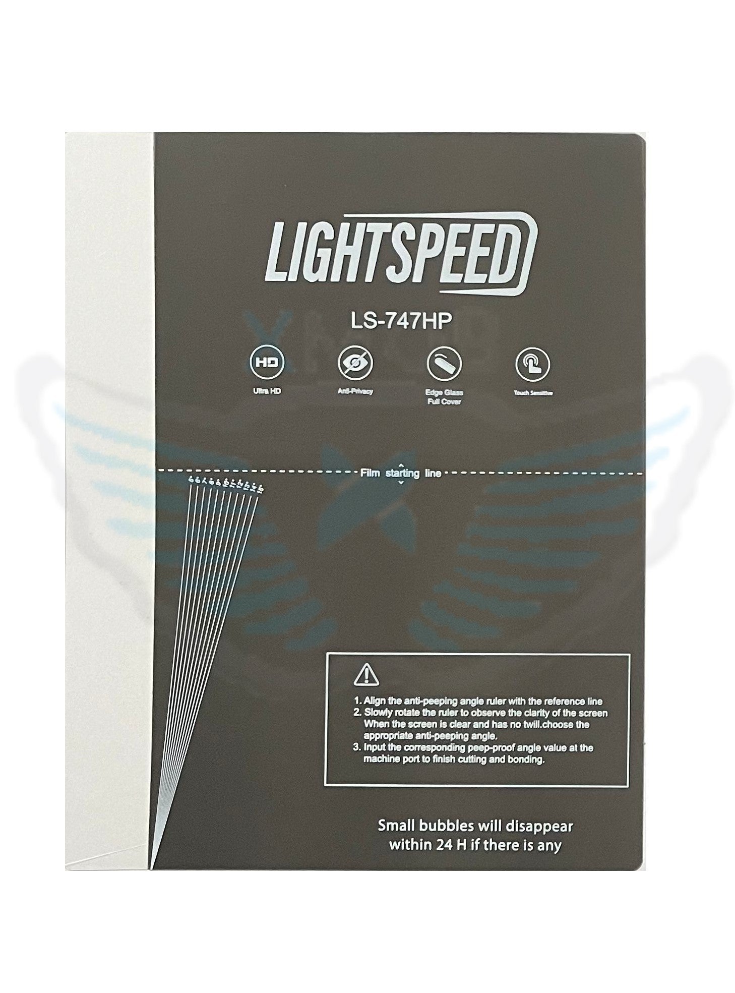 PELLICOLA IDROGEL LIGHTSPEED LS-747P PRIVACY LUCIDA (PACCO DA 50 PEZZI)