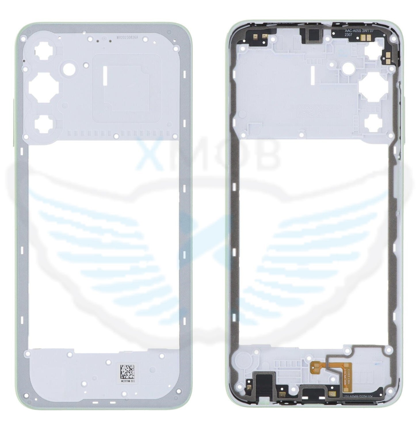 FRAME MIDDLE SAMSUNG A057 A05S LIGHT GREEN ORIGINALE GH81-24413A