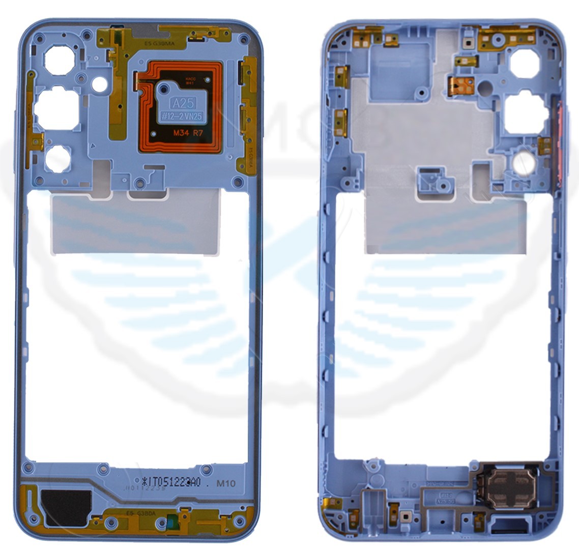 FRAME MIDDLE SAMSUNG A256 A25 5G BLU ORIGINALE GH82-33219D