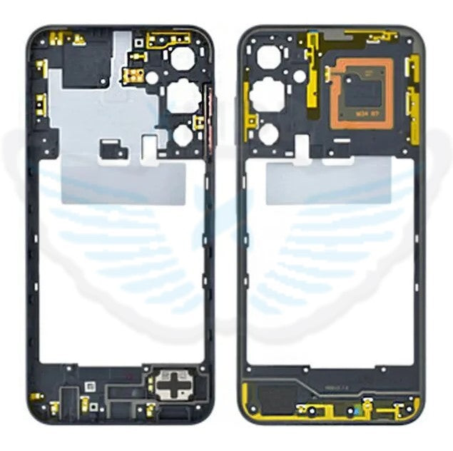 FRAME MIDDLE SAMSUNG A256 A25 5G NERO ORIGINALE GH82-33219A