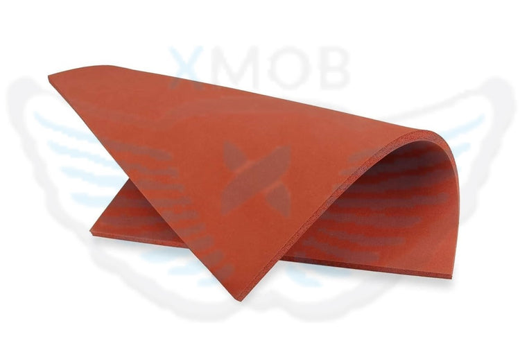 PIANO DA LAVORO / TAPPETINO ROSSO IN SILICONE 25CM X 25CM h 0,5CM