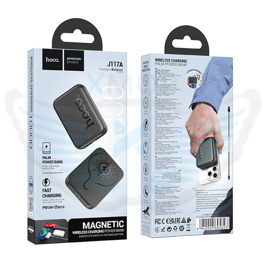POWERBANK hoco. J117A 10000mAh PD20W+QC3.0 + MAGSAFE NERO