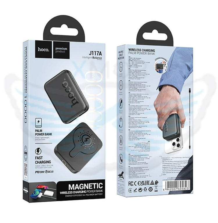 POWERBANK hoco. J117A 10000mAh PD20W+QC3.0 + MAGSAFE NERO