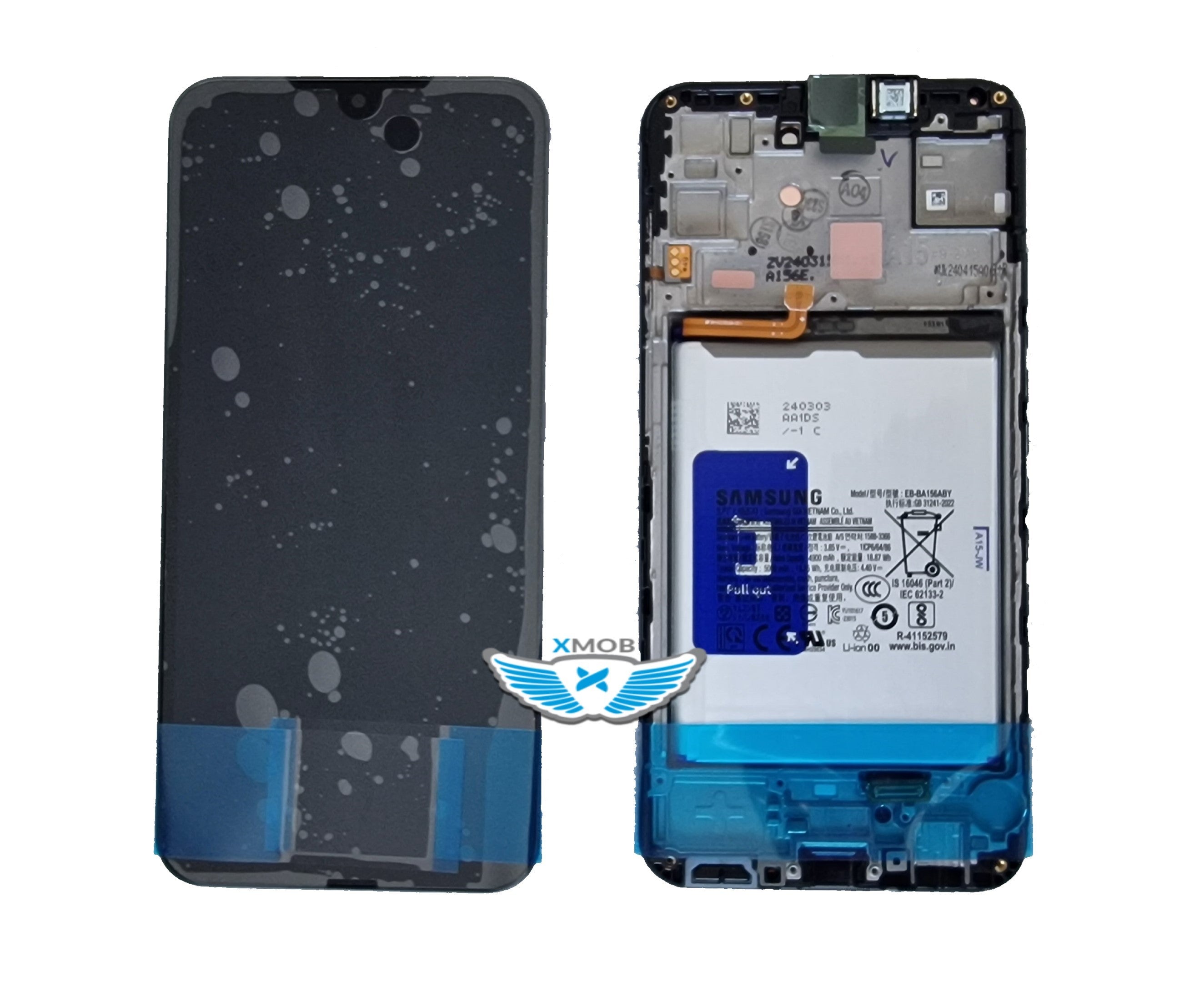 LCD SAMSUNG SM-A155 / A156 A15 4G / 5G (2023) + BATTERIA GH82-33643A