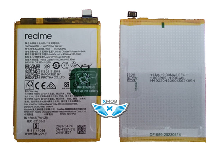 BATTERIA REALME 10 ORIGINALE BLP957 6060069