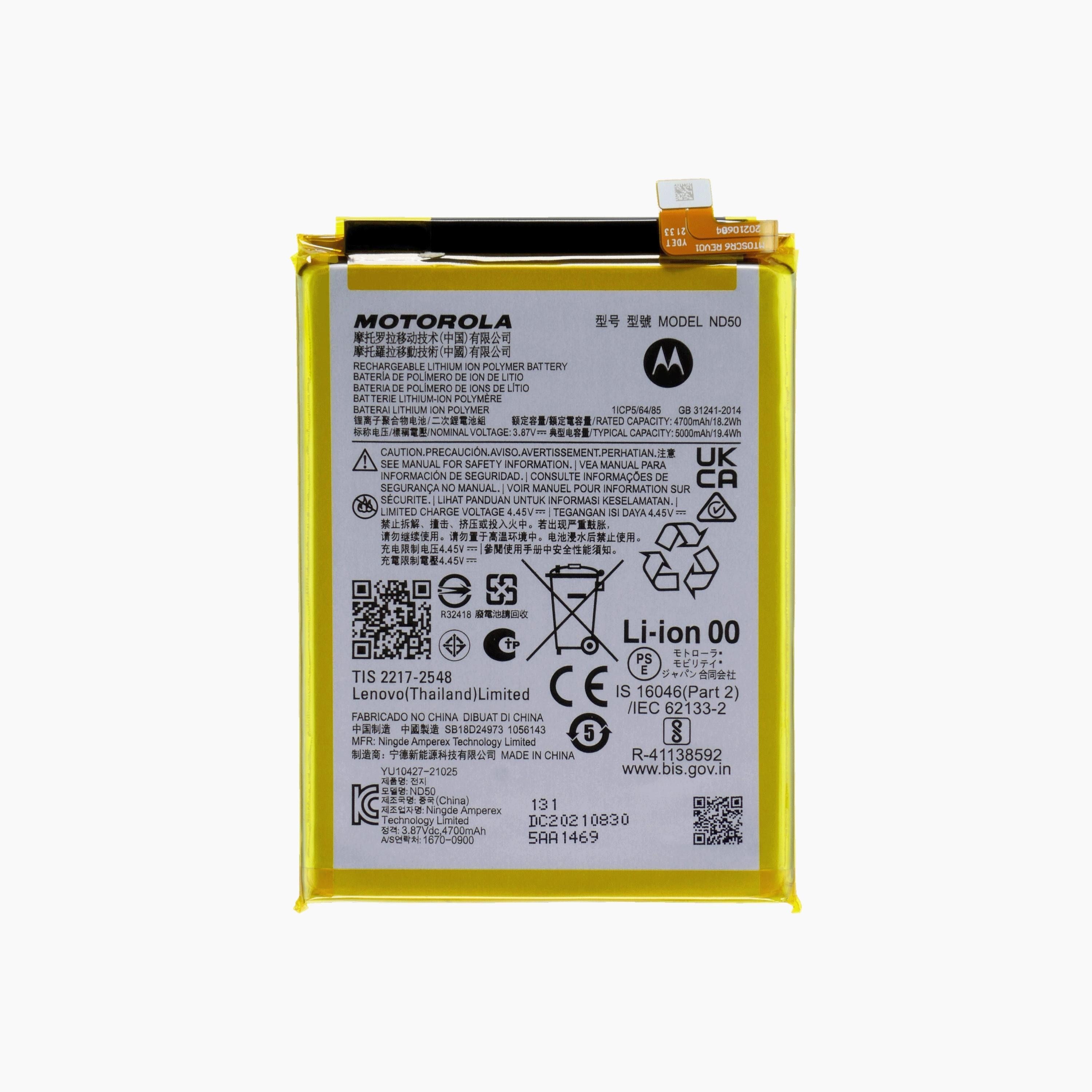 BATTERIA MOTOROLA XT2233 XT2173 Moto G42 / G31 ND50 ORIGINALE SB18D24973