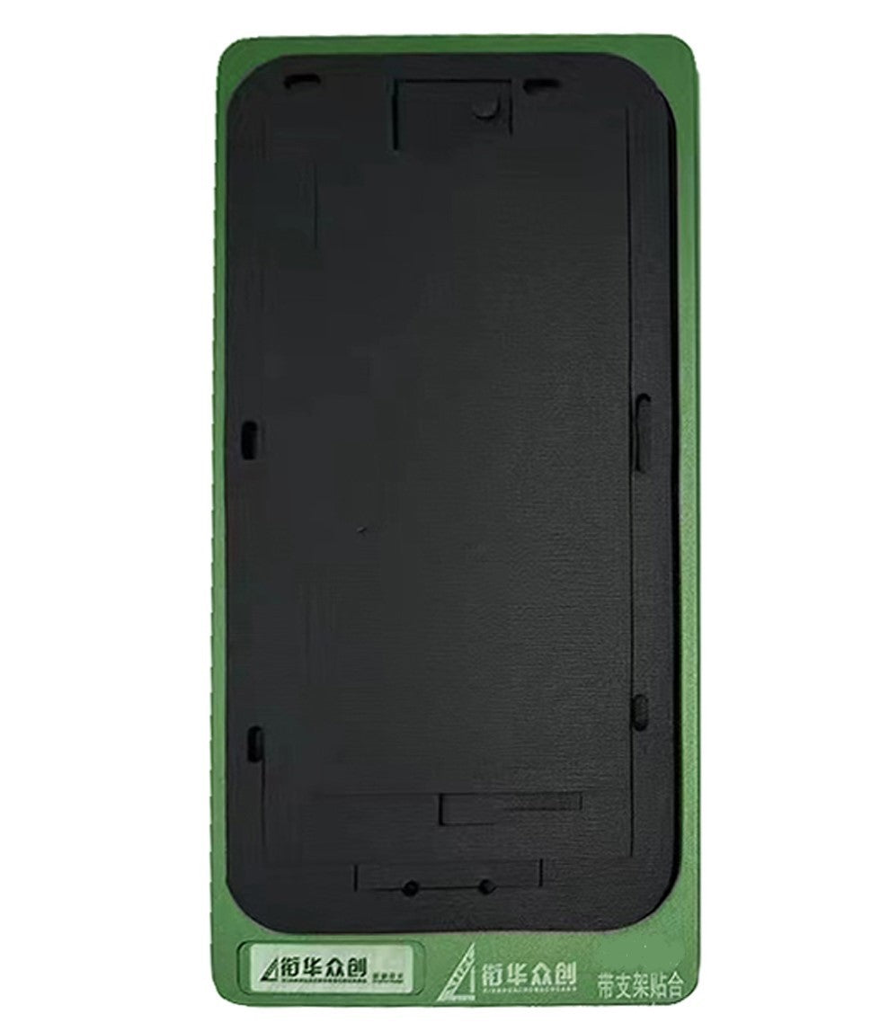 DIMA IN ALLUMINIO CON PAD DI ALLINEAMENTO IN GOMMA PER VETRO + OCA IPHONE 15 PRO