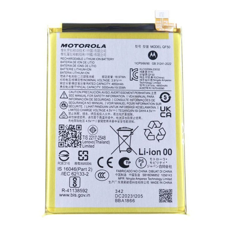 BATTERIA MOTOROLA XT2421 XT2421 XT2363 Moto G04 / G24 / G34 5G QF50 5000mAh ORIGINALE SB18D96852