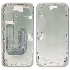 MIDDLE FRAME IPHONE 16 BIANCO SENZA COMPONENTI + CARRELLO SIM E TASTI ESTERNI