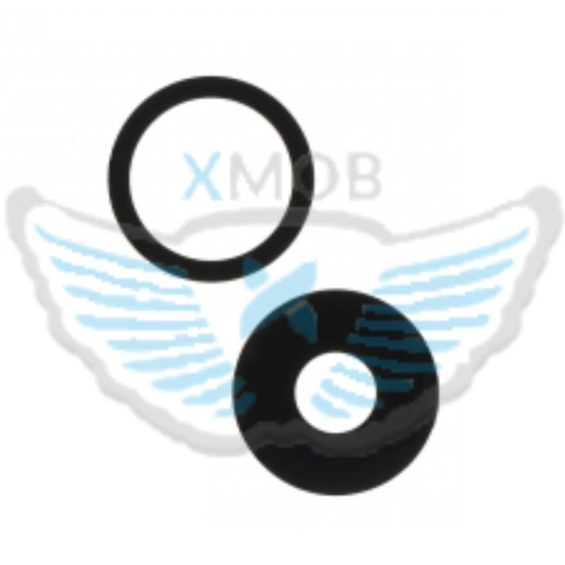 VETRO CAM POSTERIORE IPHONE 16 / 16 PLUS NERO SENZA CORNICE (2 PEZZI)