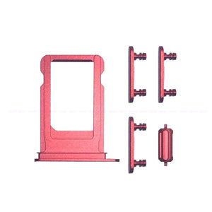 CARRELLO SIM+ TASTI IPHONE 7 PLUS ROSSO