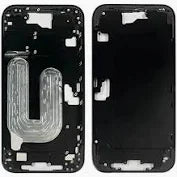 MIDDLE FRAME IPHONE 16 PLUS NERO SENZA COMPONENTI + CARRELLO SIM E TASTI ESTERNI