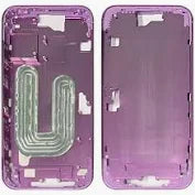 MIDDLE FRAME IPHONE 16 PLUS ROSA SENZA COMPONENTI + CARRELLO SIM E TASTI ESTERNI