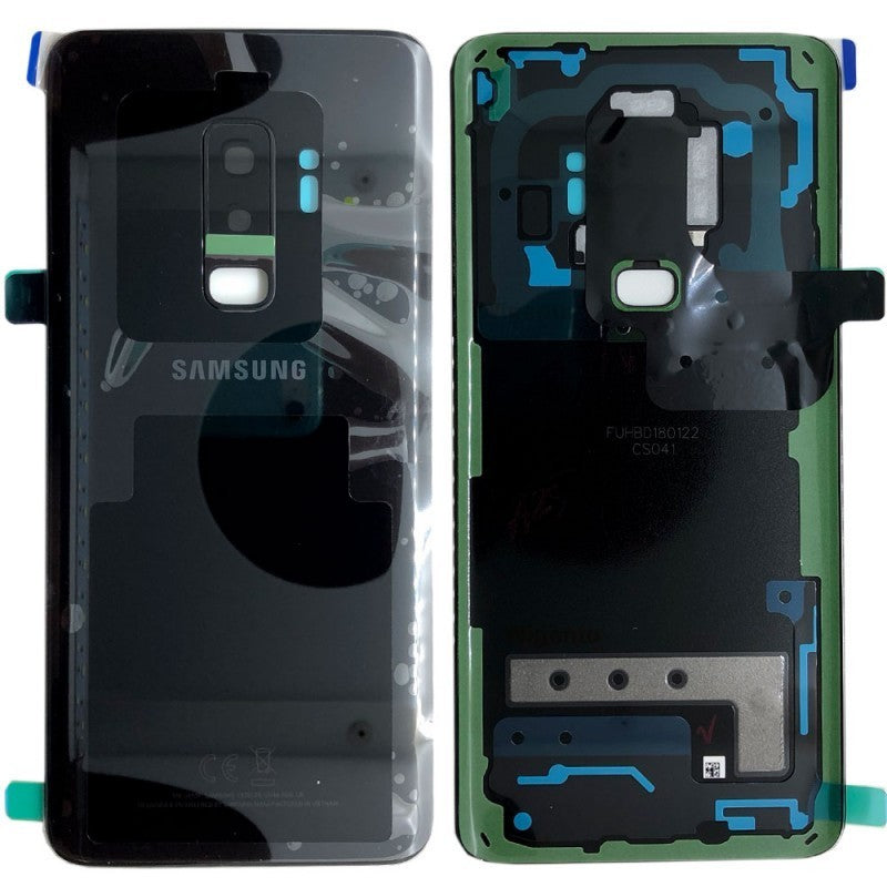 BACKCOVER SAMSUNG G965 S9 PLUS BLACK ORIGINALE GH82-15652A