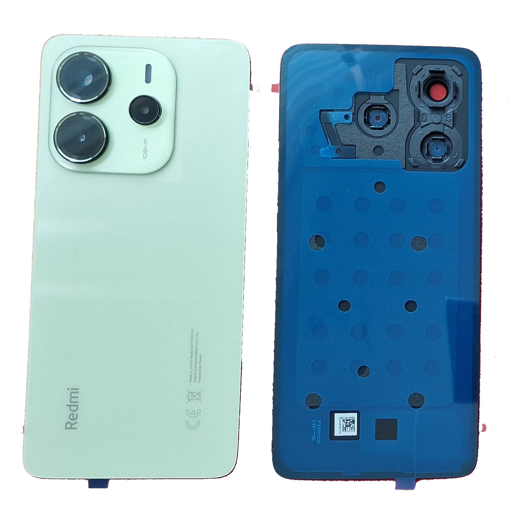 BACKCOVER XIAOMI REDMI NOTE 14 VERDE ORIGINALE 560007000O700