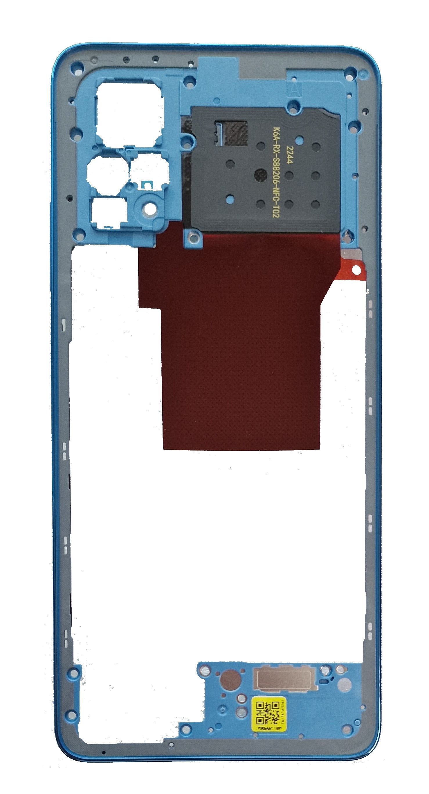 FRAME MIDDLE XIAOMI REDMI NOTE 12 PRO 4G GRAY / BLU ORIGINALE 55020000XZ7D