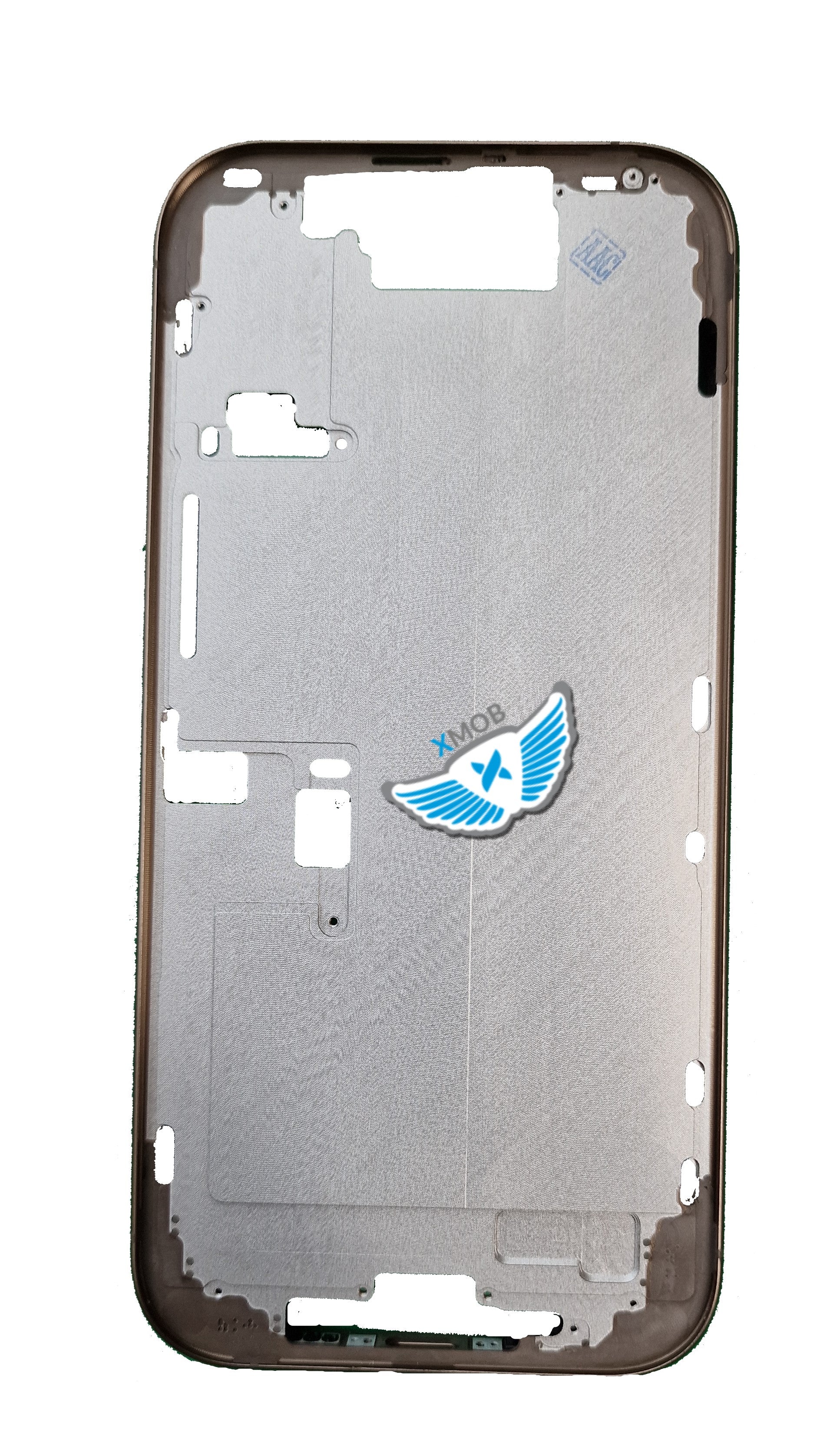 MIDDLE FRAME IPHONE 16 PRO NERO TITANIUM SENZA COMPONENTI + CARRELLO SIM E TASTI ESTERNI
