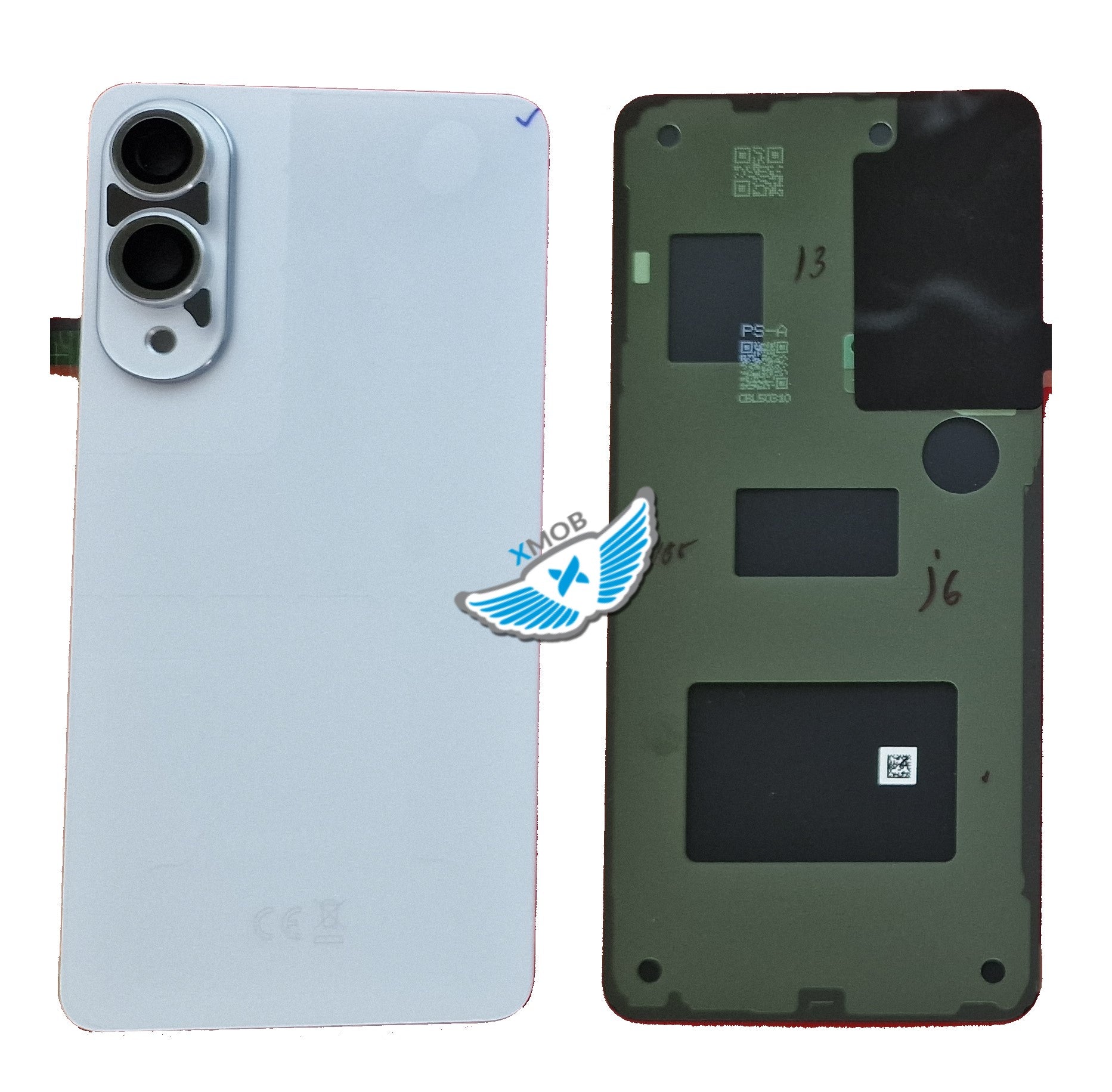 BACKCOVER SAMSUNG S937 S25 EDGE TITANIUM ICYBLUE ORIGINALE GH82-37202B