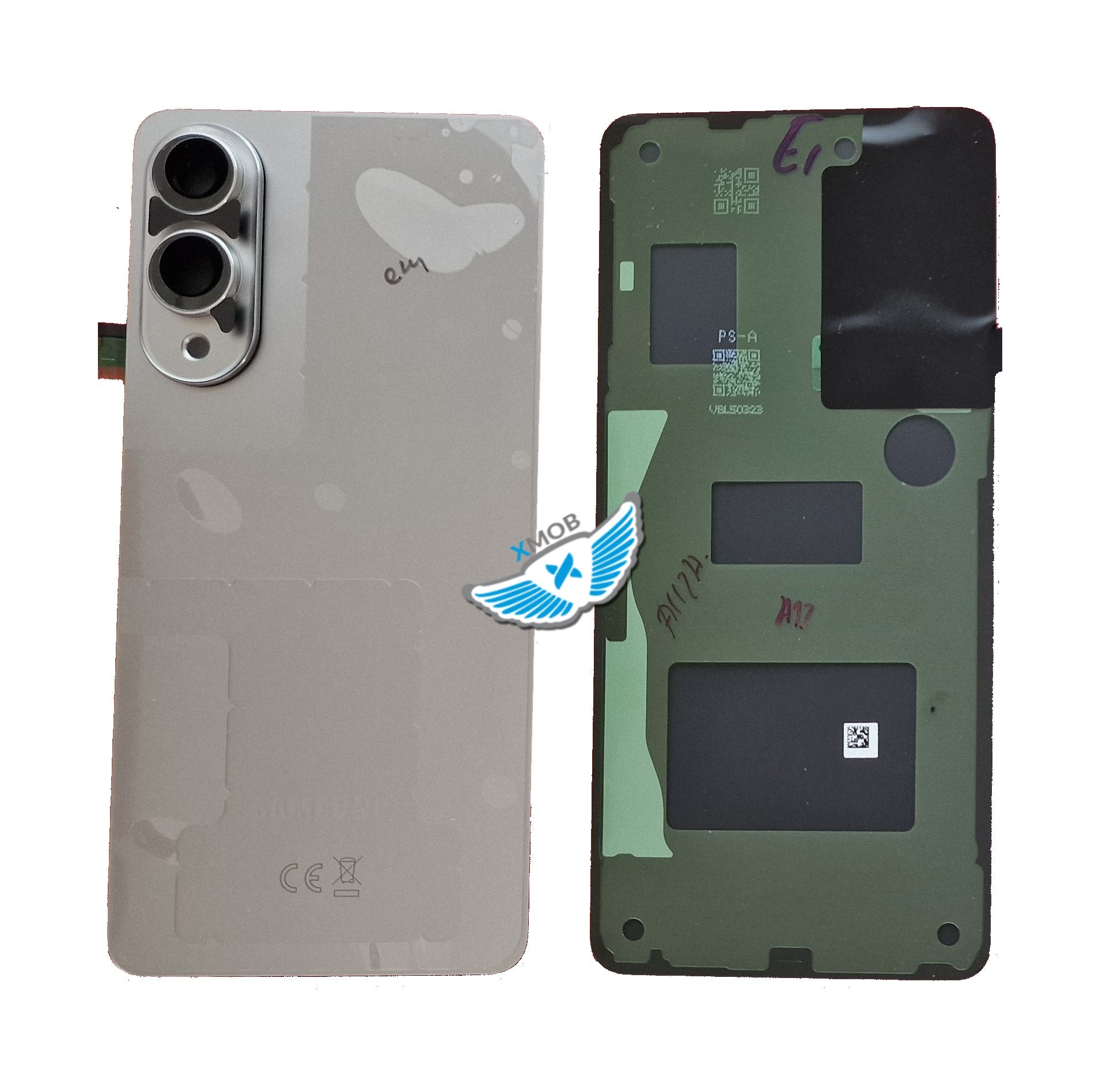 BACKCOVER SAMSUNG S937 S25 EDGE TITANIUM SILVER ORIGINALE GH82-37202A