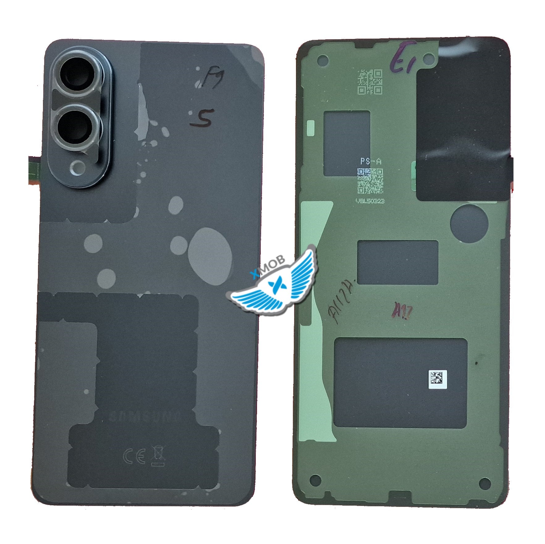 BACKCOVER SAMSUNG S937 S25 EDGE TITANIUM JETBLACK ORIGINALE GH82-37202C