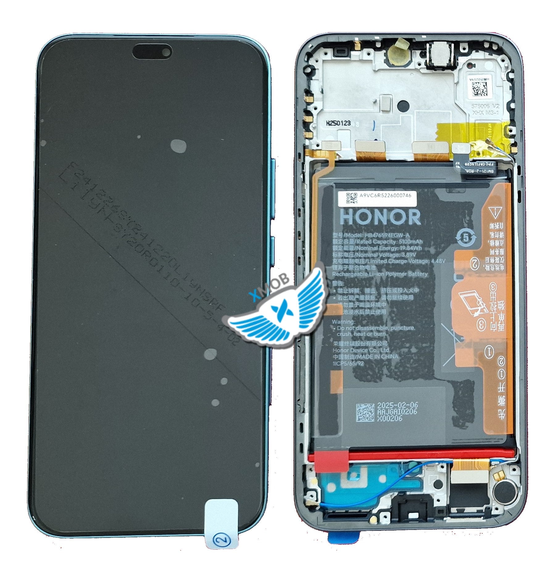 LCD ORIGINALE HUAWEI HONOR 400 LITE VERDE 0235ANTB