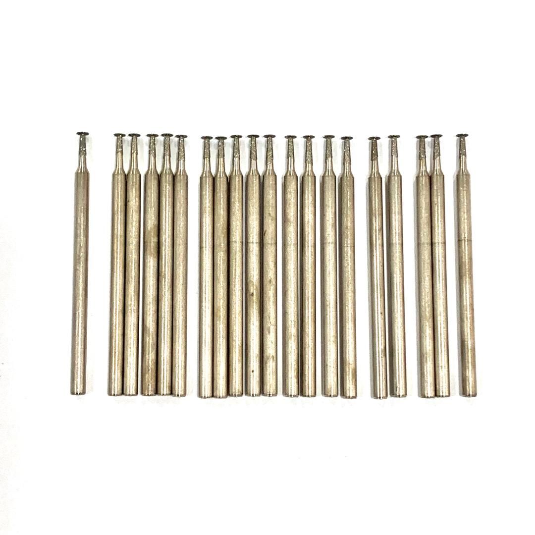 KIT DA 20 PUNTE DI RICAMBIO A TESTA PIATTA LARGA 20K PER PENNA SMERIGLIATRICE / LUCIDATRICE