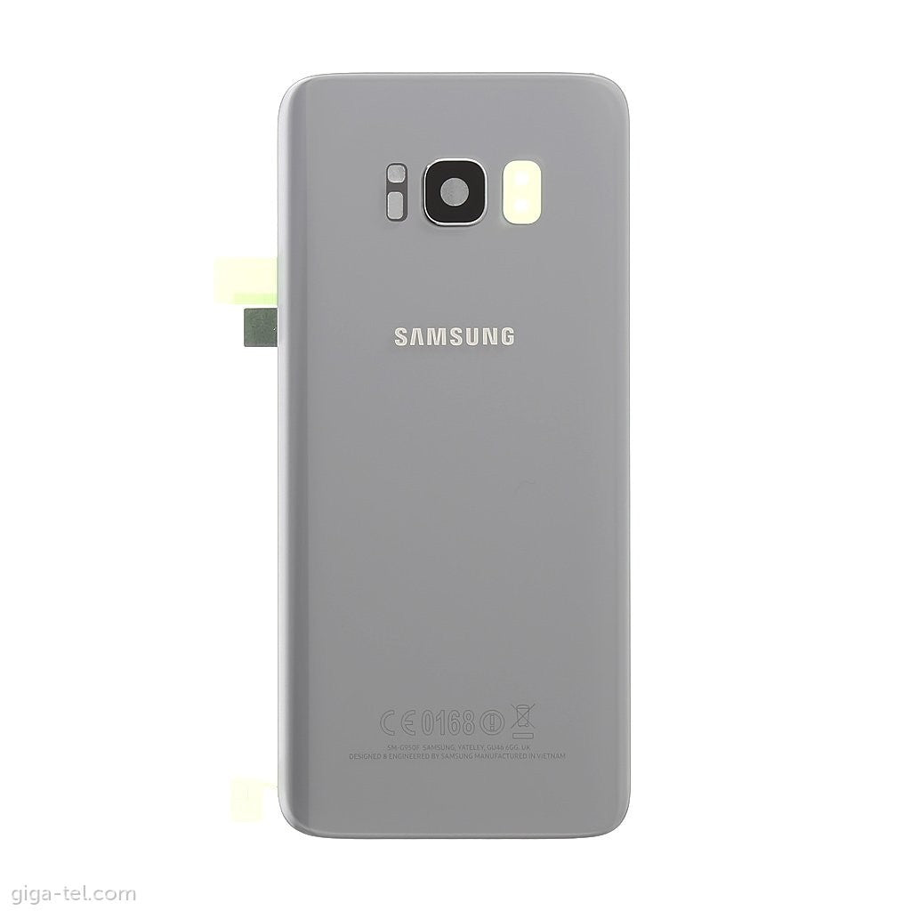 BACKCOVER SAMSUNG G950 S8 SILVER ORIGINALE GH82-13962B