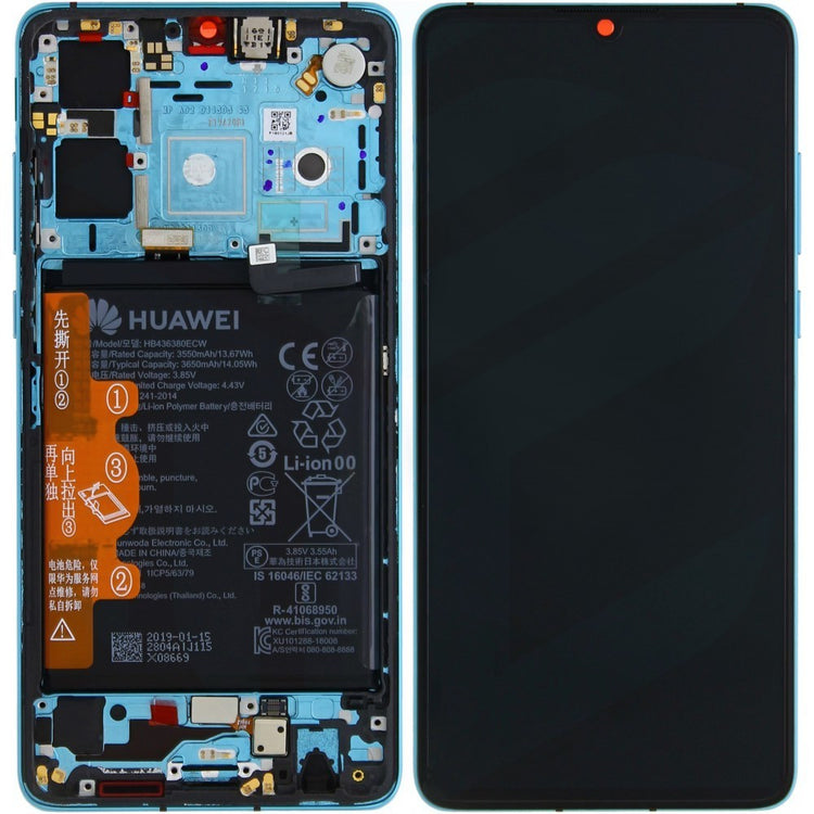 LCD ORIGINALE HUAWEI P30 (ELE-L29) BLU 02352NLN