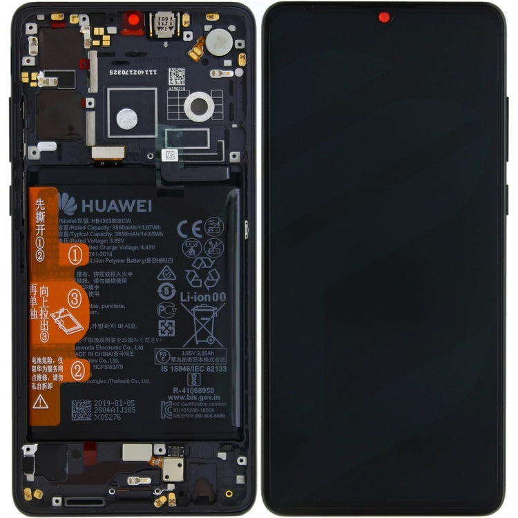 LCD ORIGINALE HUAWEI P30 (ELE-L29) NERO 02352NLL