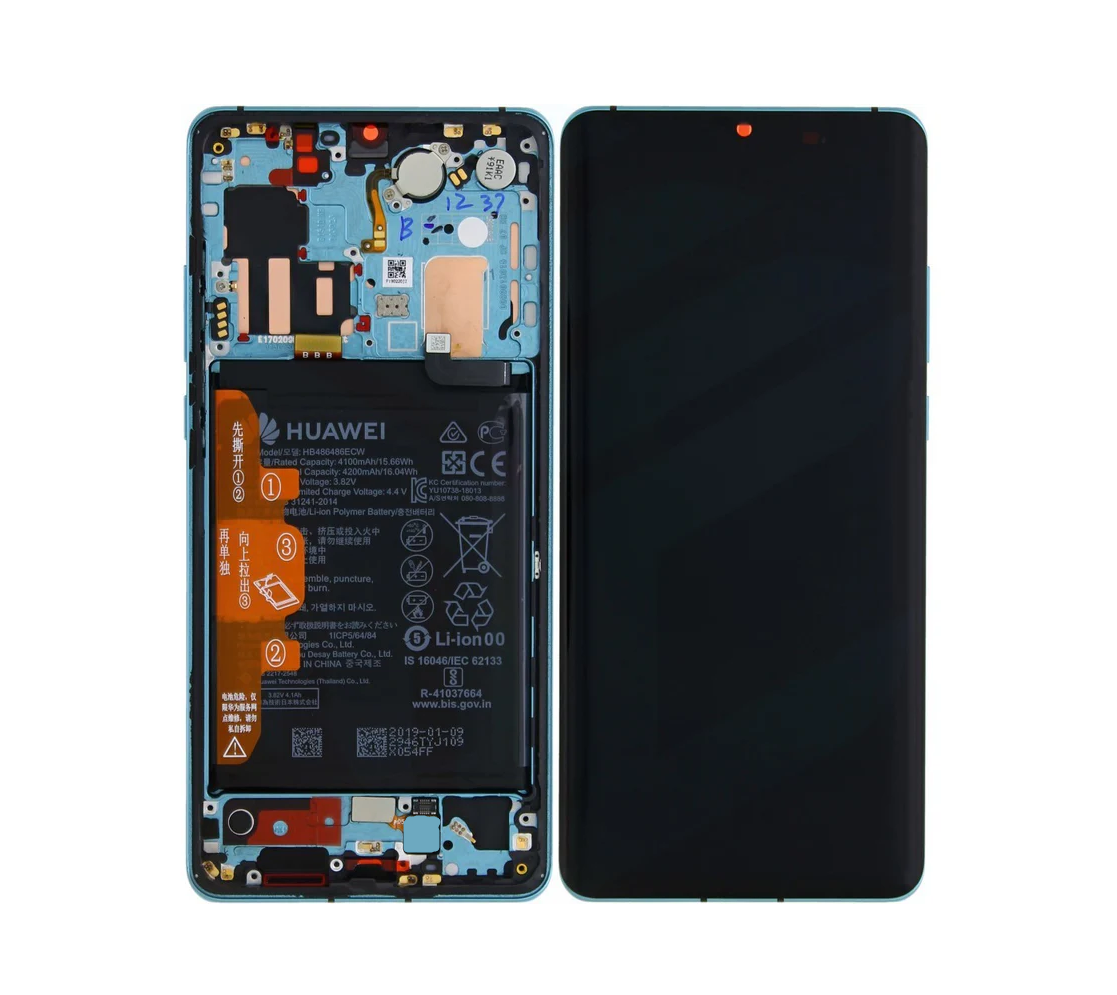 LCD ORIGINALE HUAWEI P30 PRO (VOG-L29) AURORA BLU 02352PGE