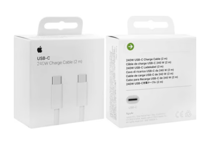 CAVO USB APPLE MU2G3ZM/A TYPE-C / TYPE-C IPHONE SERIE 15 / 16 240W 2M (BLISTERATO)