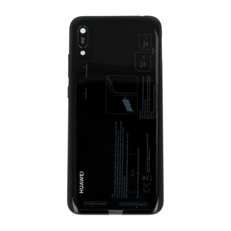 BACKCOVER HUAWEI Y6 (2019) NERO ORIGINALE 02352LYH