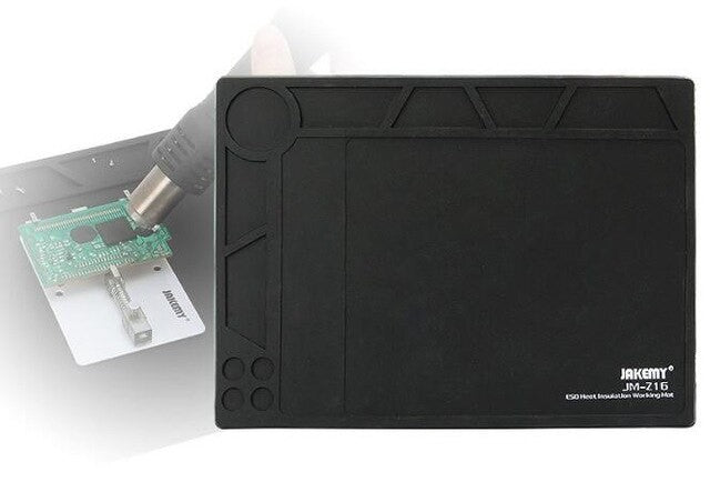 PIANO DA LAVORO JM-Z16 NERO IN SILICONE 36CM X 26CM