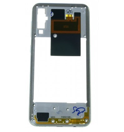 FRAME MIDDLE SAMSUNG A505 A50 BIANCO ORIGINALE GH97-22993B
