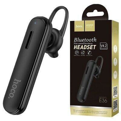 AURICOLARI HOCO BLUETOOTH E36 NERO (BLISTERATO)