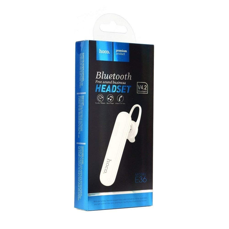 AURICOLARI HOCO BLUETOOTH E36 BIANCO (BLISTERATO)