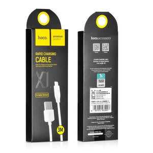 CAVO USB HOCO X1 LIGHTNING PER IPHONE BIANCO DA 3 METRI (BLISTERATO)