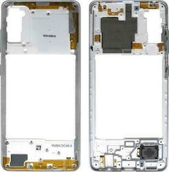 FRAME MIDDLE SAMSUNG A415 A41 BIANCO ORIGINALE GH98-45511C