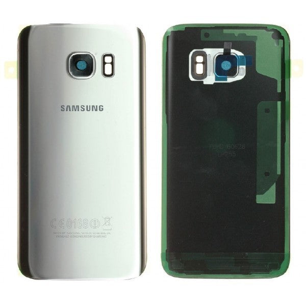 BACKCOVER SAMSUNG G930 S7 SILVER ORIGINALE GH82-11384B