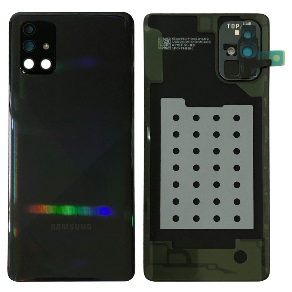 BACKCOVER SAMSUNG A715 A71 NERO ORIGINALE GH82-22112A